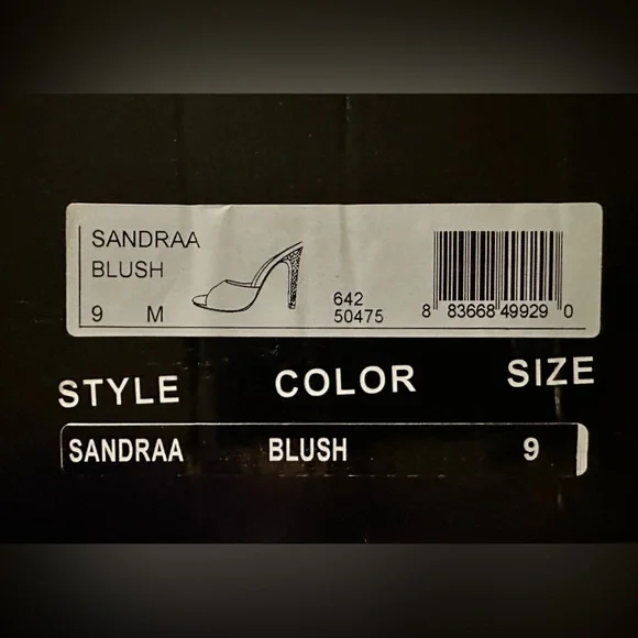 NWT Bebe Women's Sandraa Heels in Blush - Picture 7 of 8